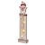 DCWW12 EMOS LED dekorácia drevená – snehuliak, 46 cm, 2x AA, teplá biela, časovač