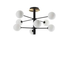 Ideal Lux 328485 COSMOPOLITAN stropní svítidlo 8xG9 D640mm černá