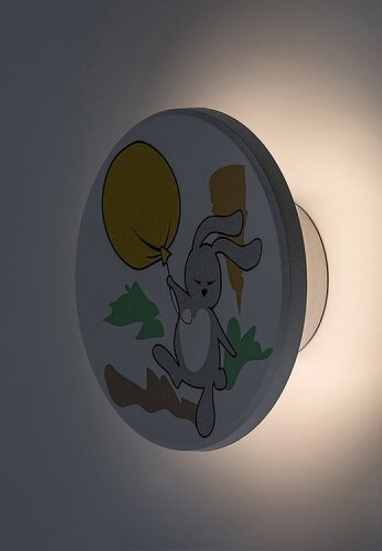 RABALUX 71100 Hopply nástěnné svítidlo dětské D120mm LED 9W/800lm 3000+4000+6500K bílá, vícebarevná