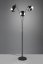 TRIO 417000332 LUMINA stojaca lampa 3xE14 V2000mm čierna matná, chrómová