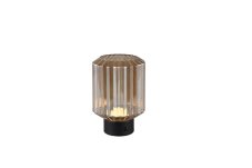 TRIO Reality R57761113 LORD dotyková stolní lampička SMD LED 1,5W/100lm 3000K černá matná, jantarová, nabíjecí baterie, USB-C port
