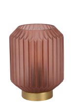 LUCIDE 45595/01/66 SUENO Lampička E14 1x40W ružová, matná zlatá/mosadz