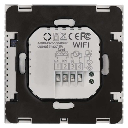Emos P56201UF GoSmart Digitální pokojový termostat pro podlahové topení, bílá, Wi-Fi