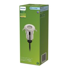 Philips 8720169269279 GardenLink Low Volt Spore nízkonapäťové vonkajšie svietidlo do zeme LED 1W/120lm 2700K IP67 strieborná, bez napájania