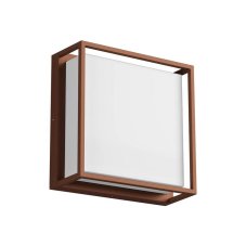 REDO 90566 QUADRIS vonkajšie stropné svietidlo SMD LED 20W 2500/1725lm 3000K IP54 hrdzavohnedá