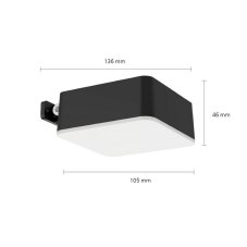 Philips 8720169265660 Outdoor solar Vynce solárne nástenné svietidlo LED 1,5W/200lm 2700K IP44 čierna