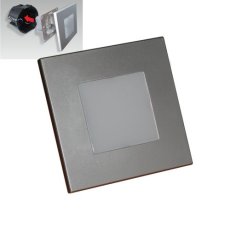 Emithor 48302 STEP LIGHT svítidlo do stěny LED 1W,60lm,4000K,stříbrná