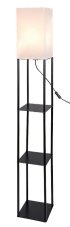RABALUX 74191 Bronn stojacia lampa/polica V1500mm 1xE27 čierna, biela