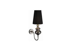 AZZARDO AZ0062 DECOline BAROCO BLACK WALL nástenné svietidlo 1xE27 11W IP20 čierna