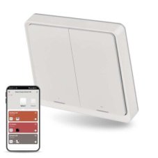 EMOS H5012 GoSmart Prenosný 2-tlačidlový ovládač scén biela