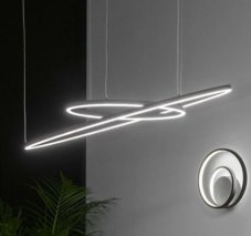 Ideal Lux 304465 ORACLE SLIM závesné svietidlo LED D1500mm 76W 7050/4190lm 3000K biela, DALI