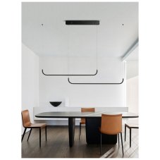 IMMAX 07222L NEO LITE PATTINI double Inteligentné závesné svietidlo 56W 3640lm čierna