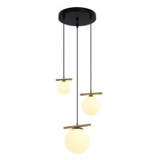 ITALUX PND-463323A-BRO+W Merseta závesné svietidlo 1xE14, 2xG9 D410mm starožitná bronzová