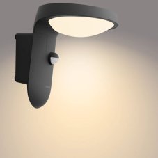 Philips 8719514476912 Tyla solárne exteriérové nástenné svietidlo LED so senzorom 1,2W 255lm/55lm 3000K antracit