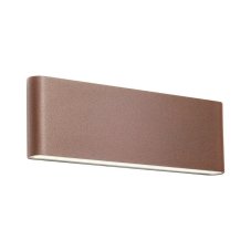 REDO 90453 POCKET vonkajšie nástenné svietidlo SMD LED 24W 2480/1250lm 3000K IP54 tmavohnedá, efektné