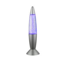 GLOBO 28019 MAGMA dekorativní stolní lampička LED RGB D100mm adaptér, 3xAA, bez baterií, tmavě šedá, průhledná