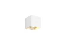 TRIO Reality R27759131 TALENT vonkajšie nástenné svietidlo so senzorom SMD LED 2x5W/50lm 3000K IP44 biela matná, nabíjateľná batéria, USB-C port