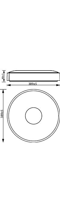 Philips 8720169301252 Coiner stropné svietidlo D389mm LED 24W/2700lm 2700K biela, SceneSwitch