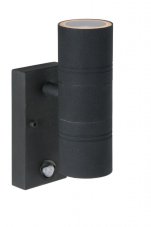 LUCIDE 14866/10/30 ARNE exteriérové nástěnné svítidlo so senzorem 2xGU10 IP44