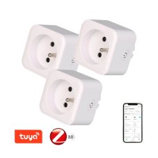 IMMAX 07786C NEO LITE Inteligentná vnútorná zásuvka s kolíkom v3 typ E 255V 55x55x75mm tri kusy v balení