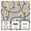 D4AW06 EMOS CLASSIC vánoční řetěz 500 LED, zelený drát, 50m, časovač, teplá bílá, IP44