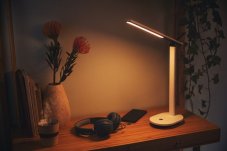 Philips 8719514420410 Ivory stolná dotyková lampička 5W/130lm 2700-5000K USB biela stmievateľná