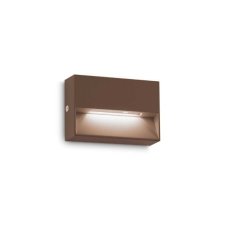Ideal lux 316895 OUTDOOR DEDRA SMALL venkovní nástěnné svítidlo LED 1,5W 160/50lm 3000K IP65 kávová
