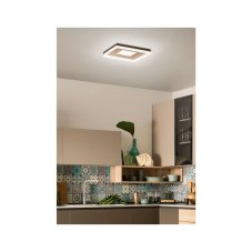 REDO 01-1996 MAYA SQ stropní svítidlo 340x340mm LED 36W/2232lm 3000K zlatá, switchdimmer