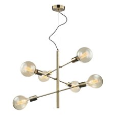 MDM3582 / 6 AB ITALUX Madalyn moderní závěsné svítidlo 6X40W E27 IP20