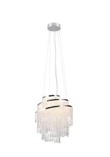 TRIO Reality R37349106 POMP závesné svietidlo SMD LED D480mm 38W/5500lm 2700-6500K chrómová, priehľadná, stmievateľné, diaľkový ovládač