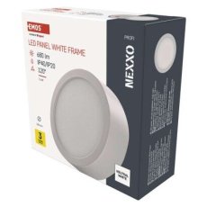 Emos ZM5125 LED NEXXO stropní/nástěnné přisazené klasické svítidlo kruh průměr 120 × 40 mm 7,6W 680lm 4000K bílá