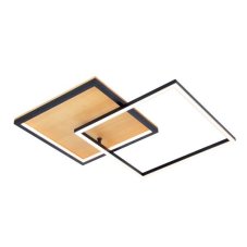 ITALUX PLF-82738-28W-WO Noris stropné svietidlo LED 28W/850lm 3000K čierna, drevo