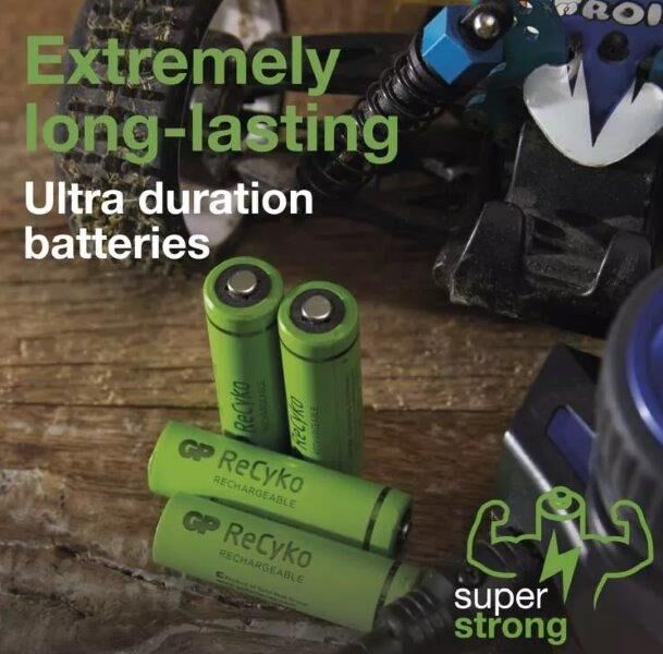 B2111 BATERIE GP ReCyko HR03/1,2V (AAA) 950mAh mikrotužková nabíjecí 1/2