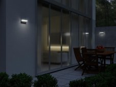 LED2 5400154 HUGO vonkajšie nástenné svietidlo LED 9W/540lm 3000-4000K IP54 antracit