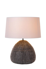 LUCIDE 10550/81/30 MADUKA stolná lampa V610mm 1xE27 čierna, biela