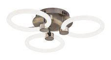 RABALUX 71007 Sotiris stropné svietidlo LED D410mm 21W/2300lm 3000+4000+6000K saténový chróm, biela, diaľkový ovládač