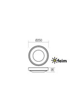 REDO 90118 OSIRIS exteriérové stropní svítidlo SMD LED 20W 1900/1320lm 3000K IP65 bílá