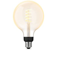 Philips HUE LED White Ambiance Filament žiarovka E27 G125 7W 550lm 2200-4500K stmievateľná BlueTooth
