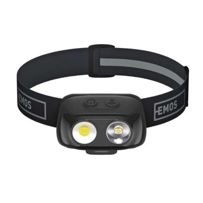 EMOS P3542 LED nabíjecí čelovka 500lm Li-pol USB-C IP44 černá