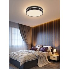 Immax 07152-B40 NEO LITE PERFECTO stropné svietidlo LED D400mm 24W/1500lm 2700-6000K čierna, diaľkové ovládanie
