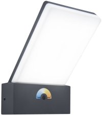 5289001118 LUTEC PANO vonkajšie nástenné LED svietidlo 17,5W 1300lm 3000-5000K s integrovaným CCT switchom tmavo šedá IP54