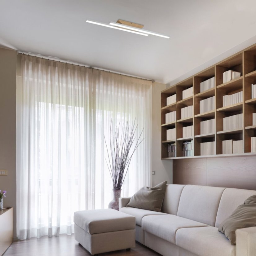 RABALUX 71084 Tamur stropné svietidlo LED 21W/1900lm 4000K svetlé drevo, biela