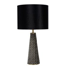 LUCIDE 10501/81/30 EXTRAVAGANZA VELVET Lampička E27 1x40W čierna, sivá