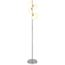 GLOBO 56140-6S RIHA stojacia lampa V1550mm 6xG9 matný nikel, biela