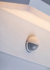 RABALUX 77116 Zaragoza venkovní nástěnné svítidlo se senzorem LED 9W/850lm 2700+4000+6500K IP54 bílá