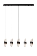 LUCIDE 13496/35/30 KLIGANDE závesné svietidlo LED 5x7,8W/5x620lm 2700K čierna