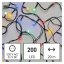 D5AM03 EMOS CHERRY vánoční řetěz Cherry 200 LED, zelený drát, 20m, časovač, multicolor, IP44