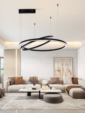 Immax 07216L NEO CANTO Smart stropné svietidlo LED 800x800mm 60W, čierne, Zigbee 3.0