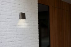 LUTEC 5104004001 GEMINI XF exteriérové nástenné svietidlo LED 9,5W 750lm 4000K IP54 nehrdzavejúca oceľ