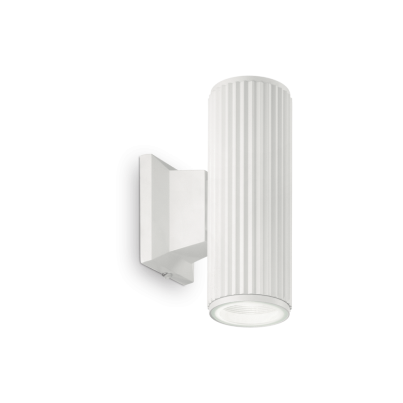 Exteriérové ​​nástěnné svítidlo Ideal lux 129457 BASE AP2 BIANCO 2xGU10 28W IP44